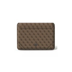 Guess sleeve GUCS16P4TW 16” brown 4G Triangle hind ja info | Arvutikotid | kaup24.ee