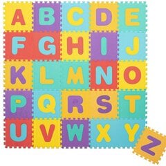 Laste vahtplastist puslematt koos kirjadega Springos 170x150cm, 61 o. цена и информация | Развивающие коврики | kaup24.ee