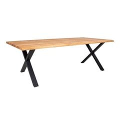 Обеденный стол Toulon, 240x95x76 см, коричневый/черный цена и информация | Кухонные и обеденные столы | kaup24.ee