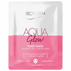 Увлажняющая и осветляющая маска для лица Biotherm Aqua Glow, 35 мл цена и информация | Маски для лица, патчи для глаз | kaup24.ee