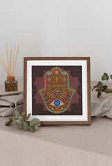 Peahelmeste tikkimiskomplekt Golden Hamsa (Deco Scenes) 20x20 cm AAMB-096 hind ja info | Tikkimistarvikud | kaup24.ee