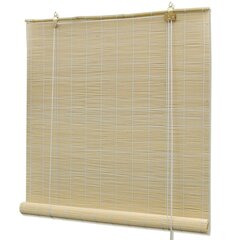 ruloo, bambus 100 x 220 cm, naturaalne цена и информация | Рулонные шторы | kaup24.ee