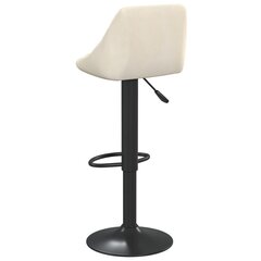 Барные стулья, 2 шт, кремовые, бархат цена и информация | Стулья для кухни и столовой | kaup24.ee
