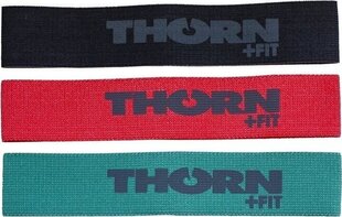 Набор резин сопротивления Thorn +Fit Mini Bands Textile цена и информация | Фитнес-резинки, гимнастические кольца | kaup24.ee