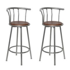 Комплект из 2-х барных стульев, коричневый цена и информация | Стулья для кухни и столовой | kaup24.ee