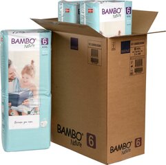 Orgaanilised mähkmed Bambo Nature 6, 16+ kg, 120 tk hind ja info | Mähkmed | kaup24.ee