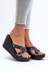 Women's Wedge Sandals 83520 Ipanema High Fashion Slide Fem Black 32129-78 цена и информация | Шлепанцы, тапочки для женщин | kaup24.ee