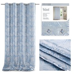 AmeliaHome kardin Velvet Silver Leaves hind ja info | Kardinad | kaup24.ee