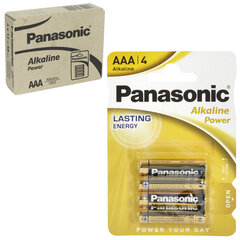 Panasonic Alkaline patarei LR3 AAA 48tk (12 x 4) hind ja info | Patareid | kaup24.ee