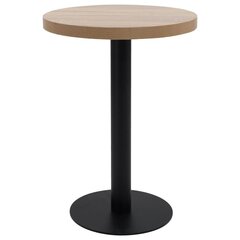 bistroolaud, helepruun, 60 cm, MDF hind ja info | Köögi- ja söögilauad | kaup24.ee