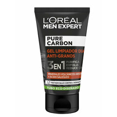 Отшелушивающее средство для лица L'Oreal Make Up Men Expert Pure Carbon против акне 3-в-1 (100 мл) цена и информация | Аппараты для ухода за лицом | kaup24.ee