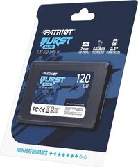 Внутренний жесткий диск Patriot PBE120GS25SSDR цена и информация | Внутренние жёсткие диски (HDD, SSD, Hybrid) | kaup24.ee