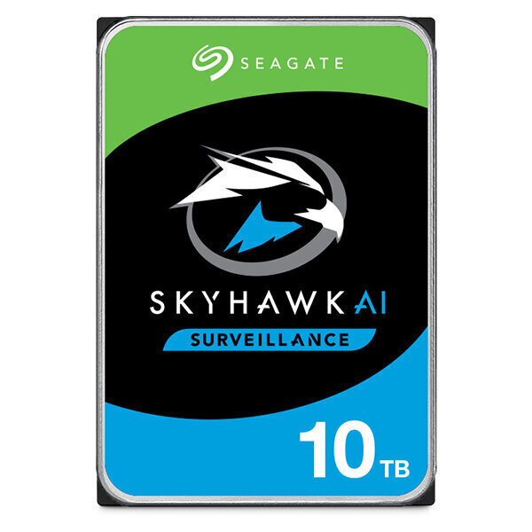 HDD Seagate Skyhawk AI 3,5" 10TB SATA 6GB/s цена и информация | Sisemised kõvakettad (HDD, SSD, Hybrid) | kaup24.ee