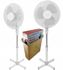 Ventilaator teleskoopalusega Esperanza HURRICANE 50 W white hind ja info | Ventilaatorid | kaup24.ee