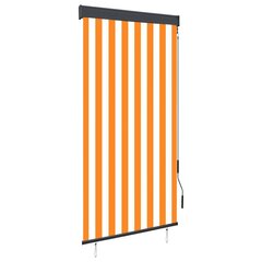 väliruloo 80 x 250 cm, valge ja oranž цена и информация | Рулонные шторы | kaup24.ee