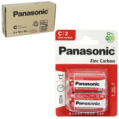 Panasonic patarej RED Zinc R14 (C) 24 tk hind ja info | Patareid | kaup24.ee