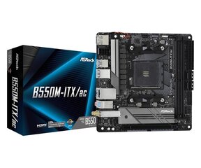 ASRock B550M-ITX/ac, AM4, AMD B550, Mini-ITX цена и информация | Материнские платы | kaup24.ee