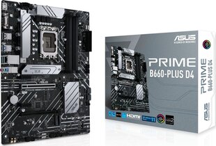 Материнская плата Asus PRIME B660-PLUS D4 цена и информация | Материнские платы | kaup24.ee