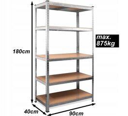 Металлический угловой стеллаж для хранения вещей цена и информация | Стеллажи, полки | kaup24.ee