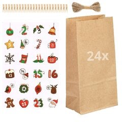 ADVENT TORCH BLOCK ADVENT kalender DIY COMPLEX XXL komplekt loomiseks + kleebised цена и информация | Рождественские украшения | kaup24.ee