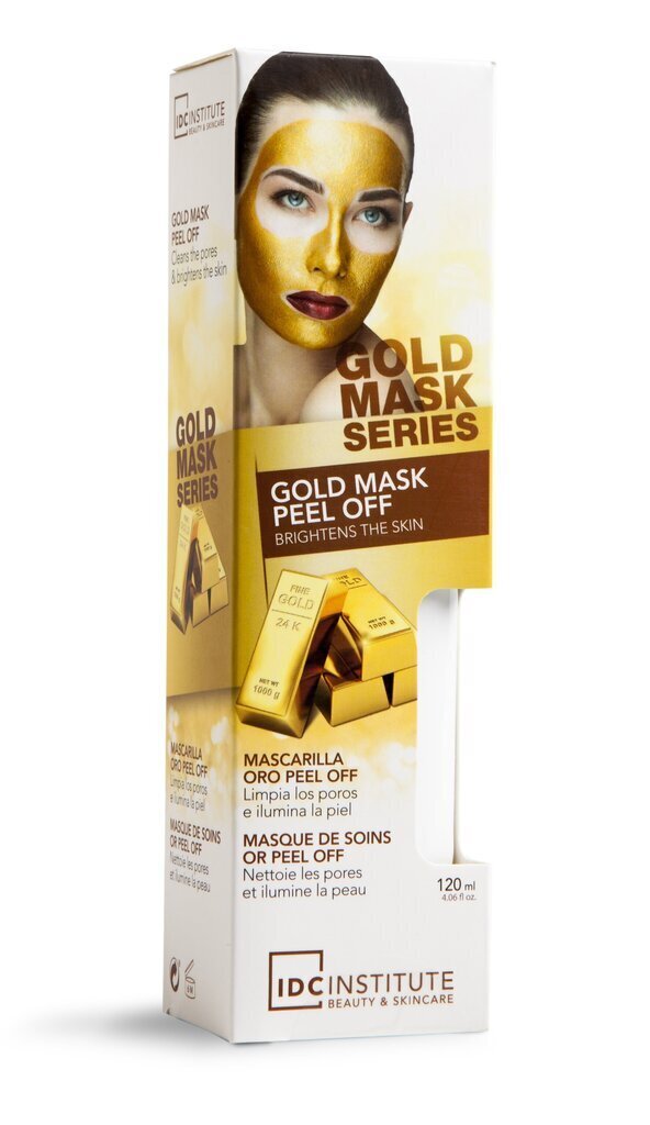 Kuldse tooniga puhastav näomask IDC Institute Gold Mask Tube 120 ml цена и информация | Näomaskid, silmamaskid | kaup24.ee