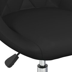 ratastega toolid 2 tk, must, kunstnahk hind ja info | Söögitoolid, baaritoolid | kaup24.ee