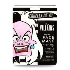 Маска для лица Mad Beauty Disney Villains Cruella, малина, 25 мл цена и информация | Маски для лица, патчи для глаз | kaup24.ee