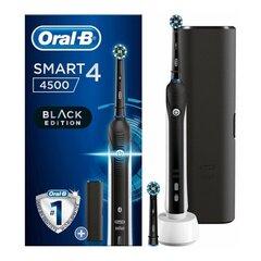Oral-B Smart 4 4500 CrossAction Black Edition цена и информация | Электрические зубные щетки | kaup24.ee