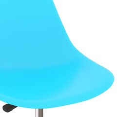 pöörlevad toolid 2 tk, sinine, PP цена и информация | Стулья для кухни и столовой | kaup24.ee