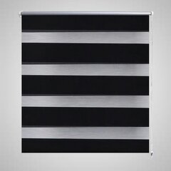 Ribakardin, ruloo Zebra, 50 x 100 cm, must цена и информация | Рулонные шторы | kaup24.ee