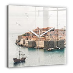 Seinakell Purjelaev Dubrovnikus, 30x30 cm цена и информация | Часы | kaup24.ee