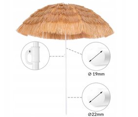 Садовый зонт гавайского типа 160см. цена и информация | Зонты, маркизы, стойки | kaup24.ee
