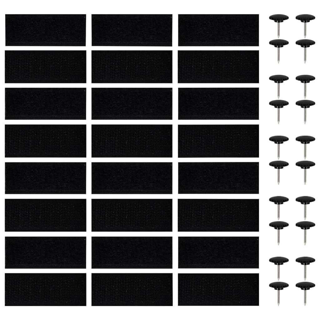 ukse putukavõrk 2 tk, magnetplokkidega must 230x160 cm цена и информация | Sääsevõrgud, putukavõrgud | kaup24.ee