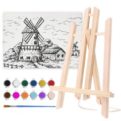 ARTISTIC PAINTING KIT EASEL Värvid ja lakid Värvimisraamat hind ja info | Kunstitarbed, voolimise tarvikud | kaup24.ee