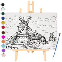 ARTISTIC PAINTING KIT EASEL Värvid ja lakid Värvimisraamat hind ja info | Kunstitarbed, voolimise tarvikud | kaup24.ee