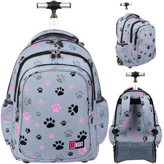 Ratastega kooli seljakott St.Right TB-01 Paws 655401, 43x32x26 cm hind ja info | Koolikotid, sussikotid | kaup24.ee