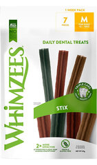 WHIMZEES 1 Week Pack Stix Dog Chew Toothbrush M - 7 pcs. цена и информация | Лакомства для собак | kaup24.ee