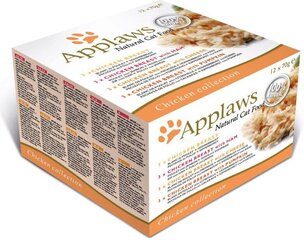 Applaws konservide komplekt kanaga kassidele, 12x70 g hind ja info | Konservid kassidele | kaup24.ee