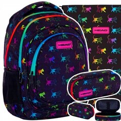 Kooli seljakott koos tarvikutega Head AB330 Rainbow Kitty 502023081, 3 osa цена и информация | Школьные рюкзаки, спортивные сумки | kaup24.ee