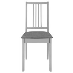 Обеденные стулья, 6 шт., серые цена и информация | Стулья для кухни и столовой | kaup24.ee