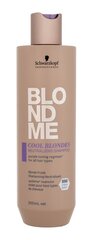 Kollaseid juukseid neutraliseeriv šampoon SCHWARZKOPF BLONDME COOL BLONDES, 300 ml цена и информация | Шампуни | kaup24.ee