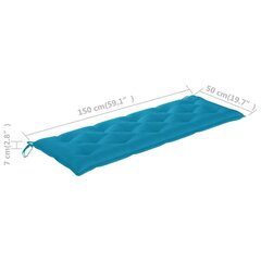 istmepadi aiakiigele, helesinine, 150 cm, kangas цена и информация | Подушки, наволочки, чехлы | kaup24.ee