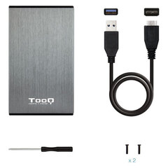 Корпус TooQ TQE-2527G цена и информация | Внутренние жёсткие диски (HDD, SSD, Hybrid) | kaup24.ee