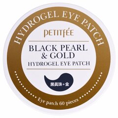 Petitfee Black Pearl &amp; Gold Hydrogel Eye Patch Silmapadjad, 60 tk цена и информация | Маски для лица, патчи для глаз | kaup24.ee