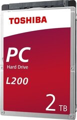 Kõvaketas Toshiba L200 2 TB цена и информация | Внутренние жёсткие диски (HDD, SSD, Hybrid) | kaup24.ee
