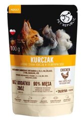 Pet Republic Adult kanaga, 100 g цена и информация | Кошачьи консервы | kaup24.ee
