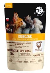 Pet Republic Adult с курицей, 100 г. цена и информация | Кошачьи консервы | kaup24.ee