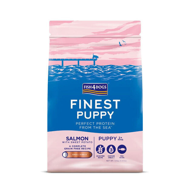 Fish4Dogs Finest Salmon Puppy lõhega kutsikatele, 1,5 kg hind ja info | Kuivtoit koertele | kaup24.ee