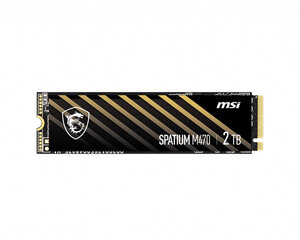 Dysk SSD MSI SPATIUM M470 PCIe 4.0 NVMe M.2 2TB sisemine kõvaketas hind ja info | Sisemised kõvakettad (HDD, SSD, Hybrid) | kaup24.ee