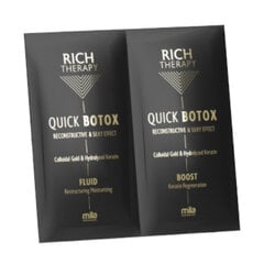 Набор для кератинового ухода Mila Pro Rich Therapy Quick Botox, 2x12 мл. цена и информация | Средства для укрепления волос | kaup24.ee